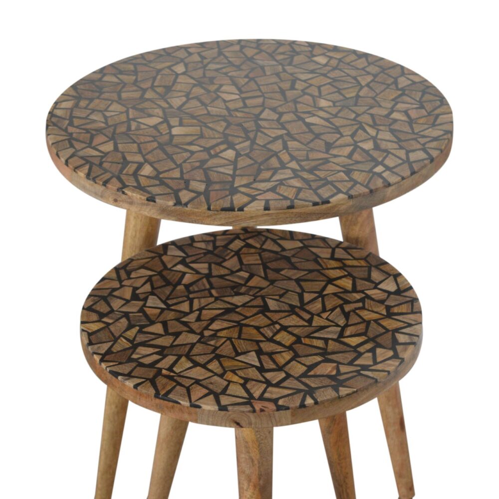 wholesale Tree Trunk Style Set of 2 Footstools for resale