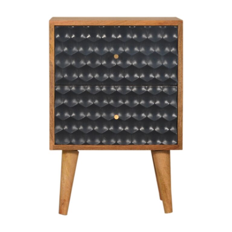 Navy Blue Honeycomb Bedside for resale