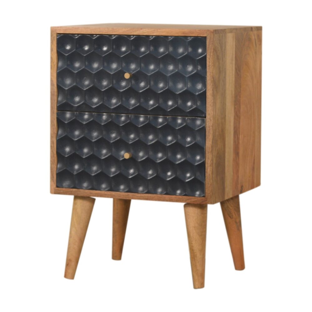 Navy Blue Honeycomb Bedside wholesalers