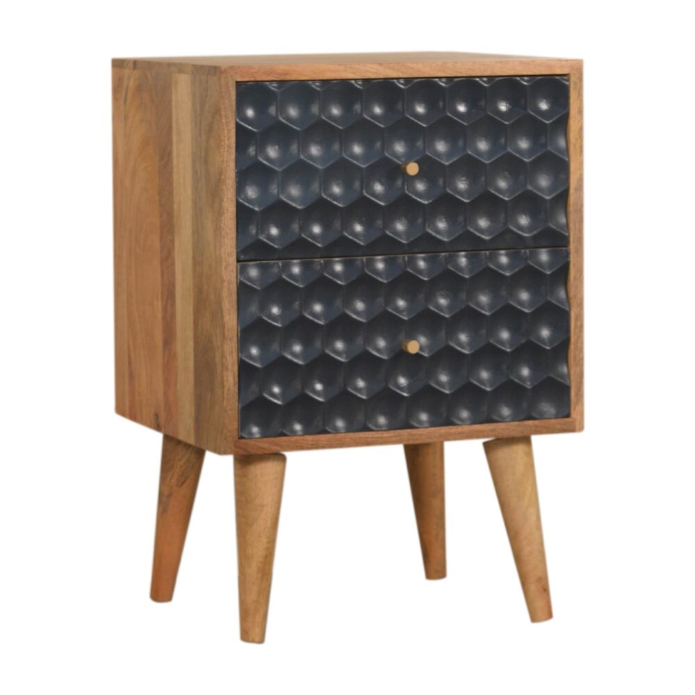 wholesale Navy Blue Honeycomb Bedside for resale