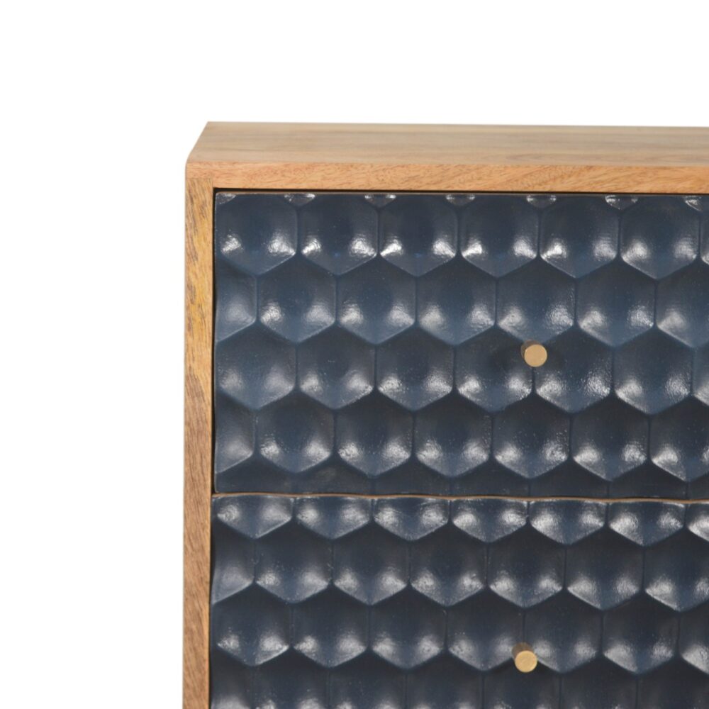 Navy Blue Honeycomb Bedside dropshipping