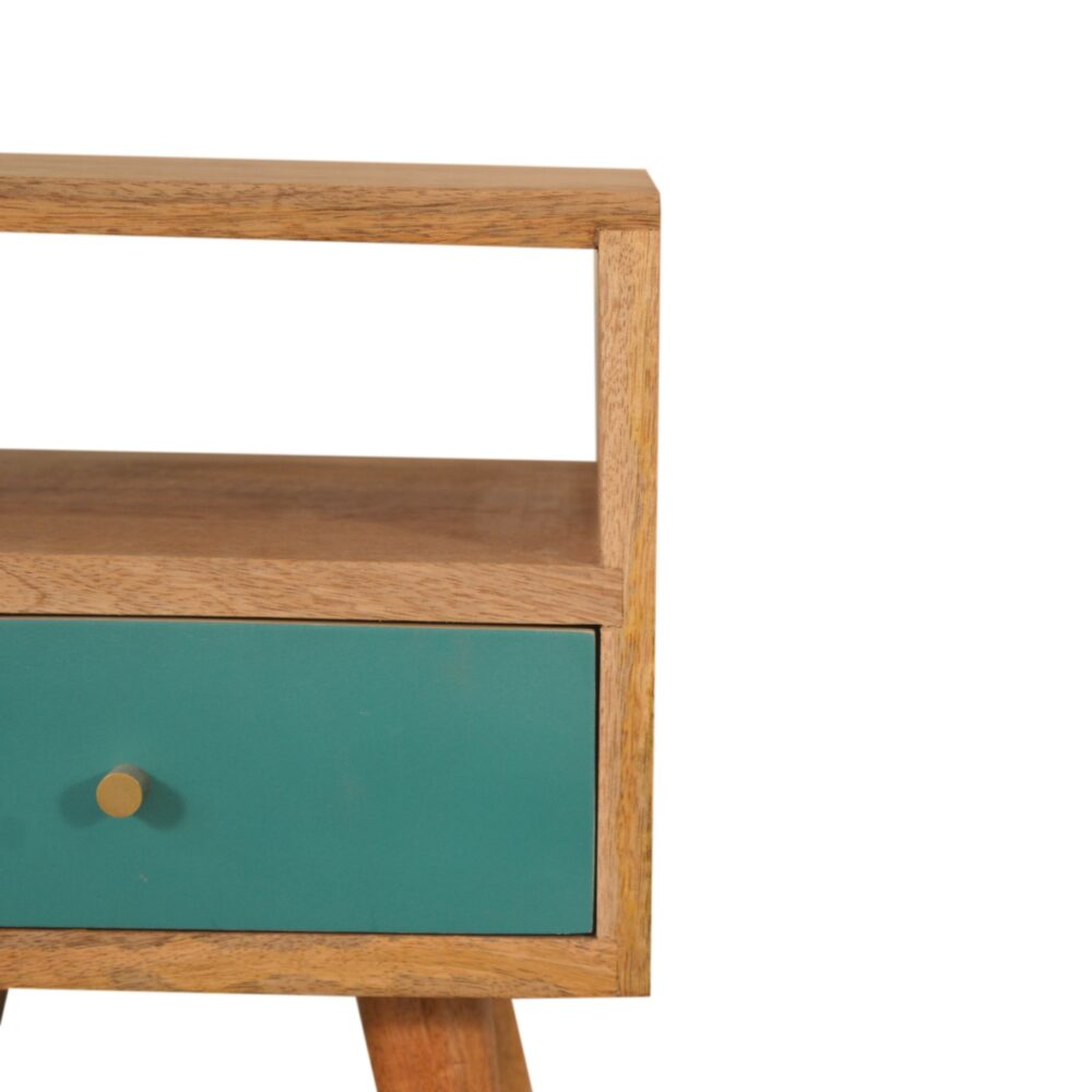 Mini Teal Hand Painted Bedside dropshipping