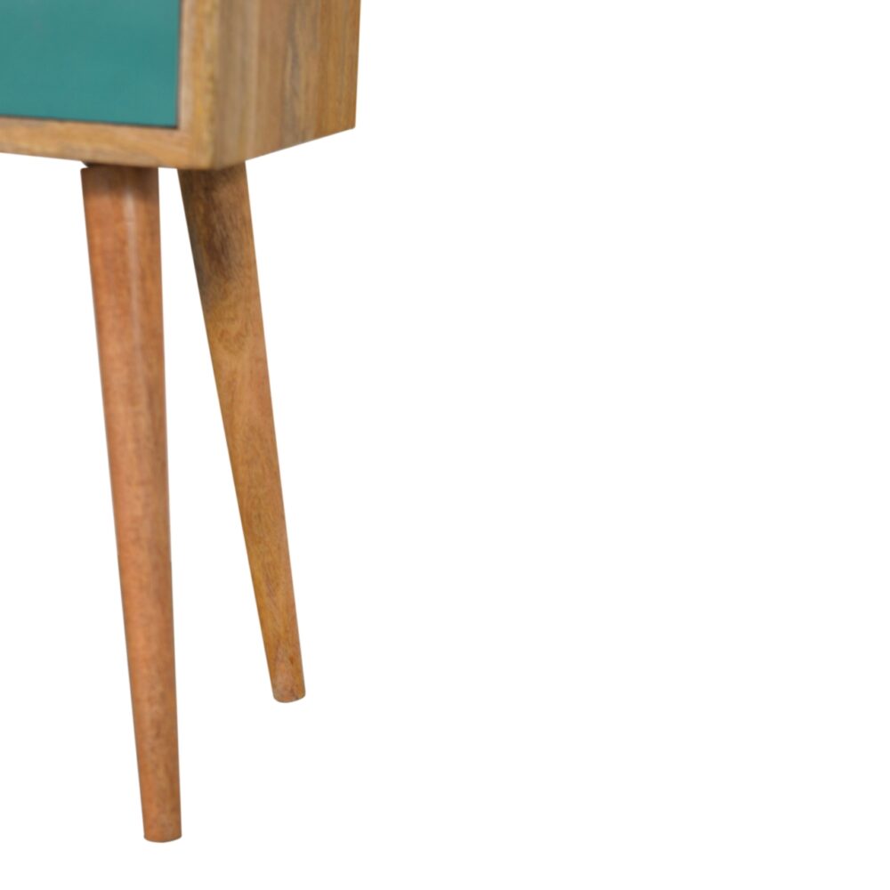 Mini Teal Hand Painted Bedside for reselling