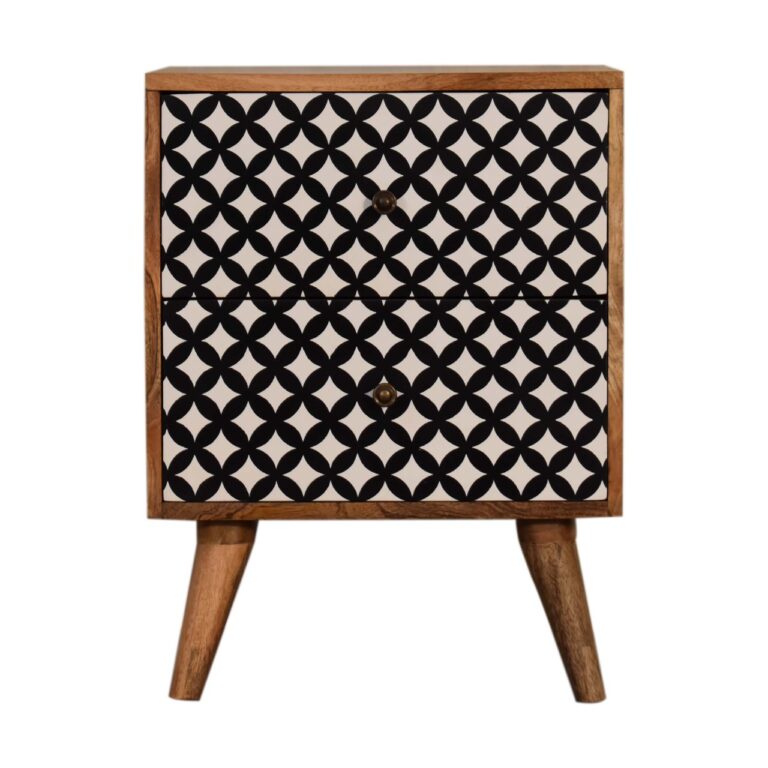 Diamond Screen Printed Bedside for resale