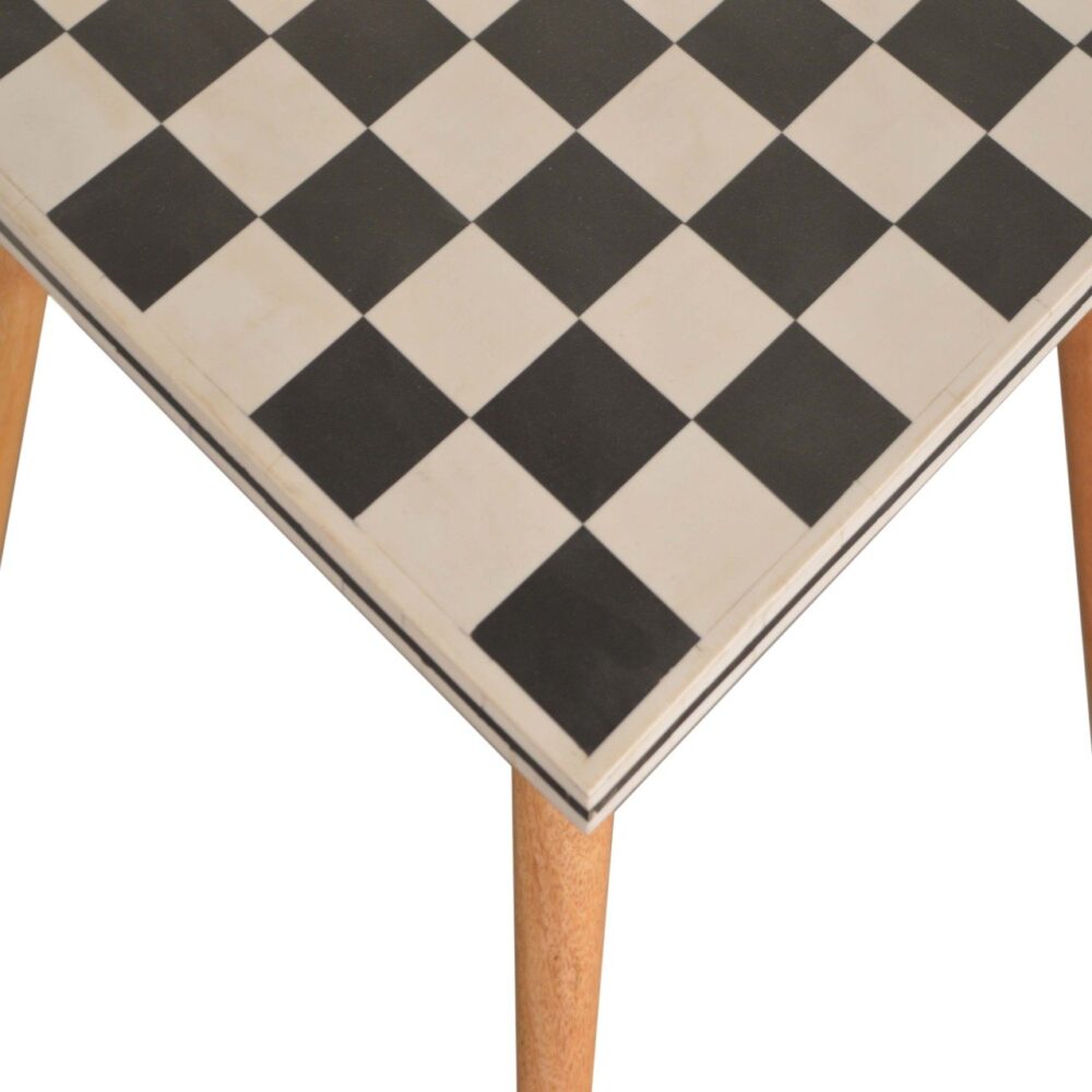 Checkered End Table for reselling