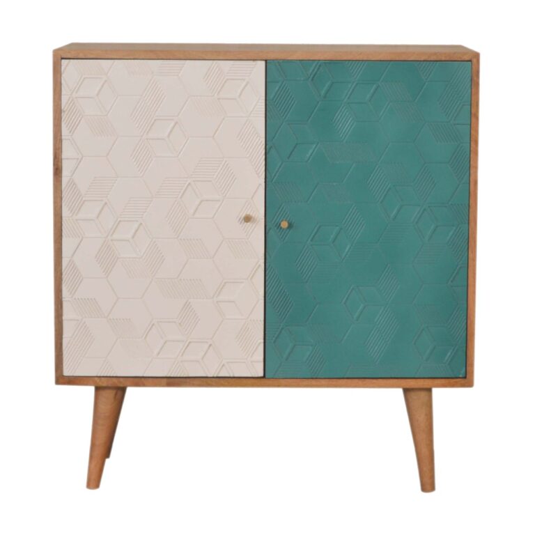 Acadia Teal and White Cabinet for resale