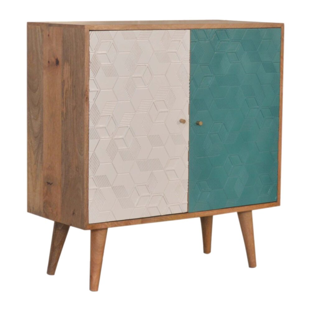 Acadia Teal and White Cabinet wholesalers