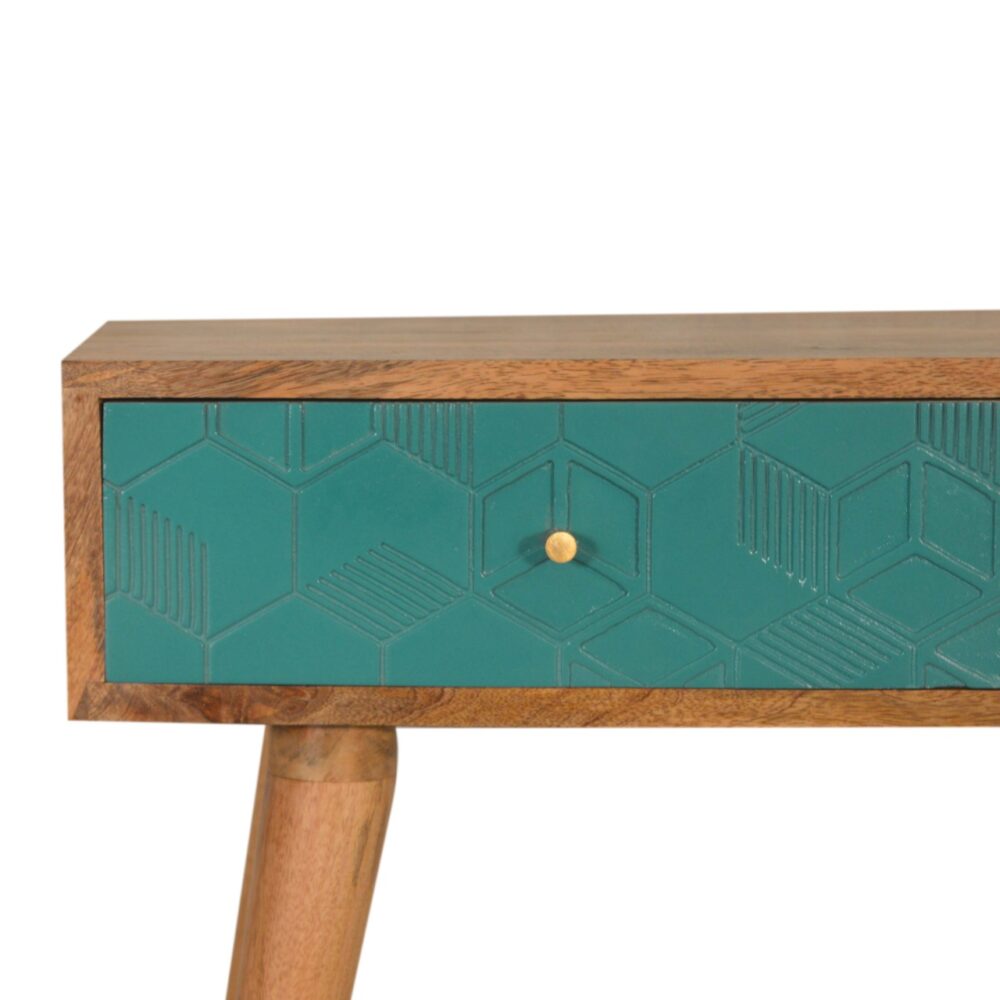 Acadia Teal Console Table dropshipping