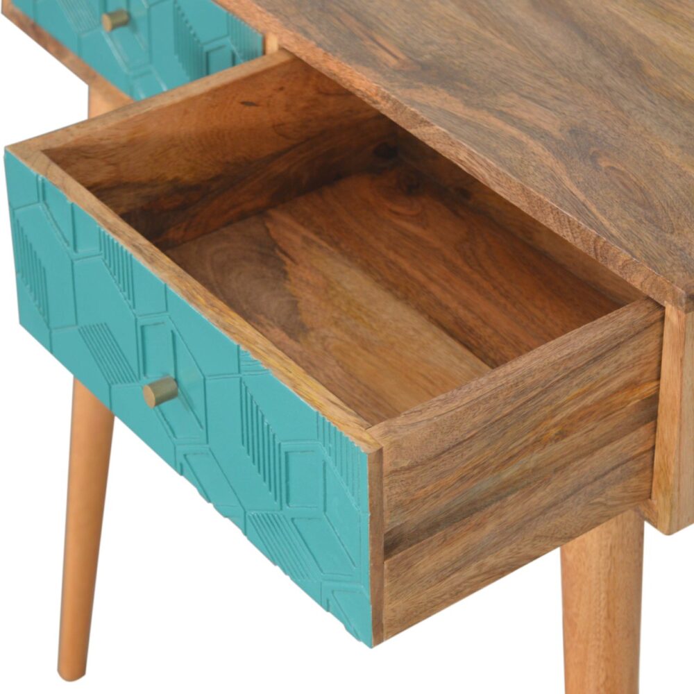 Acadia Teal Console Table for resell