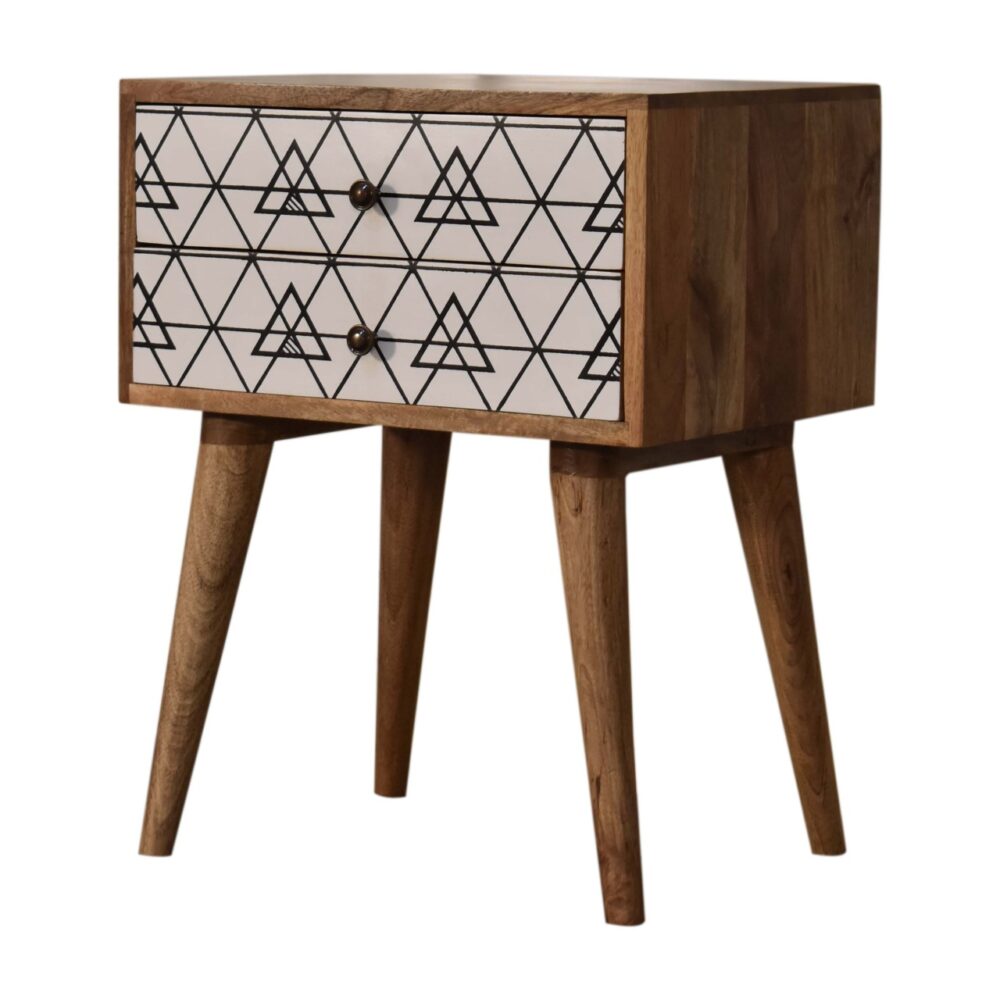 Triangular Printed Bedside dropshipping