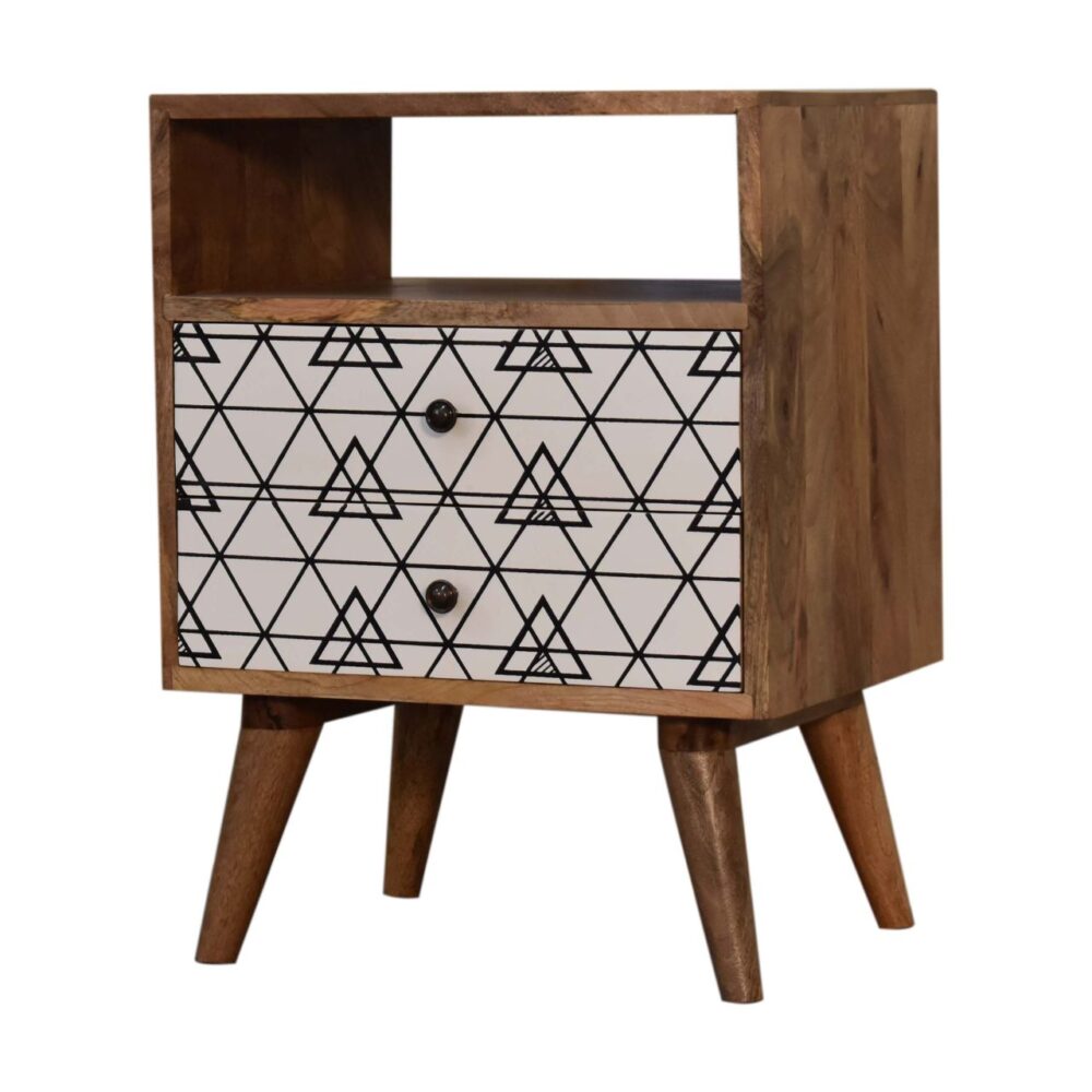 wholesale Triangle Printed Bedside with Open Slot for resale