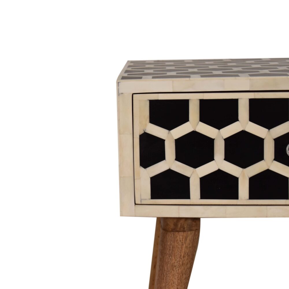 Honeycomb Bone Inlay Bedside for resell