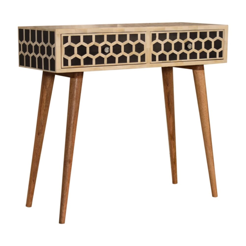 Honeycomb Bone Inlay Console Table wholesalers
