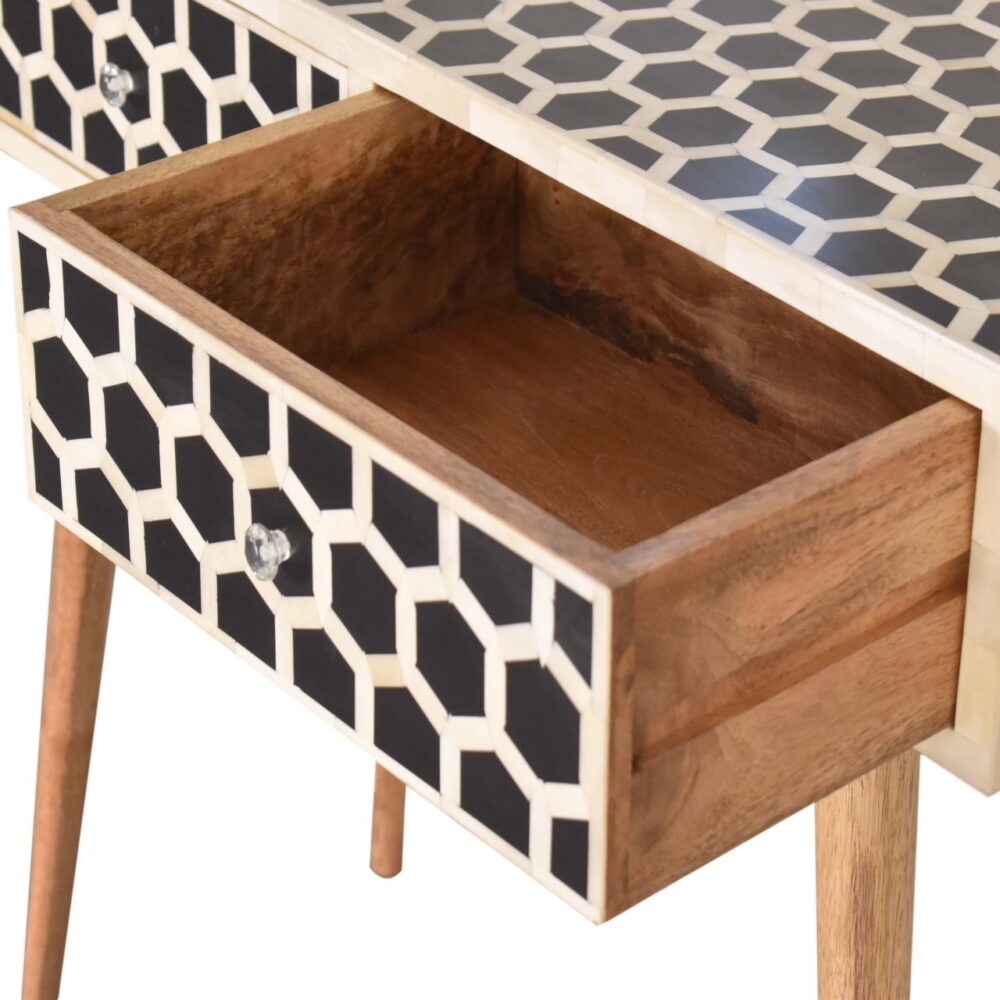 Honeycomb Bone Inlay Console Table for resell