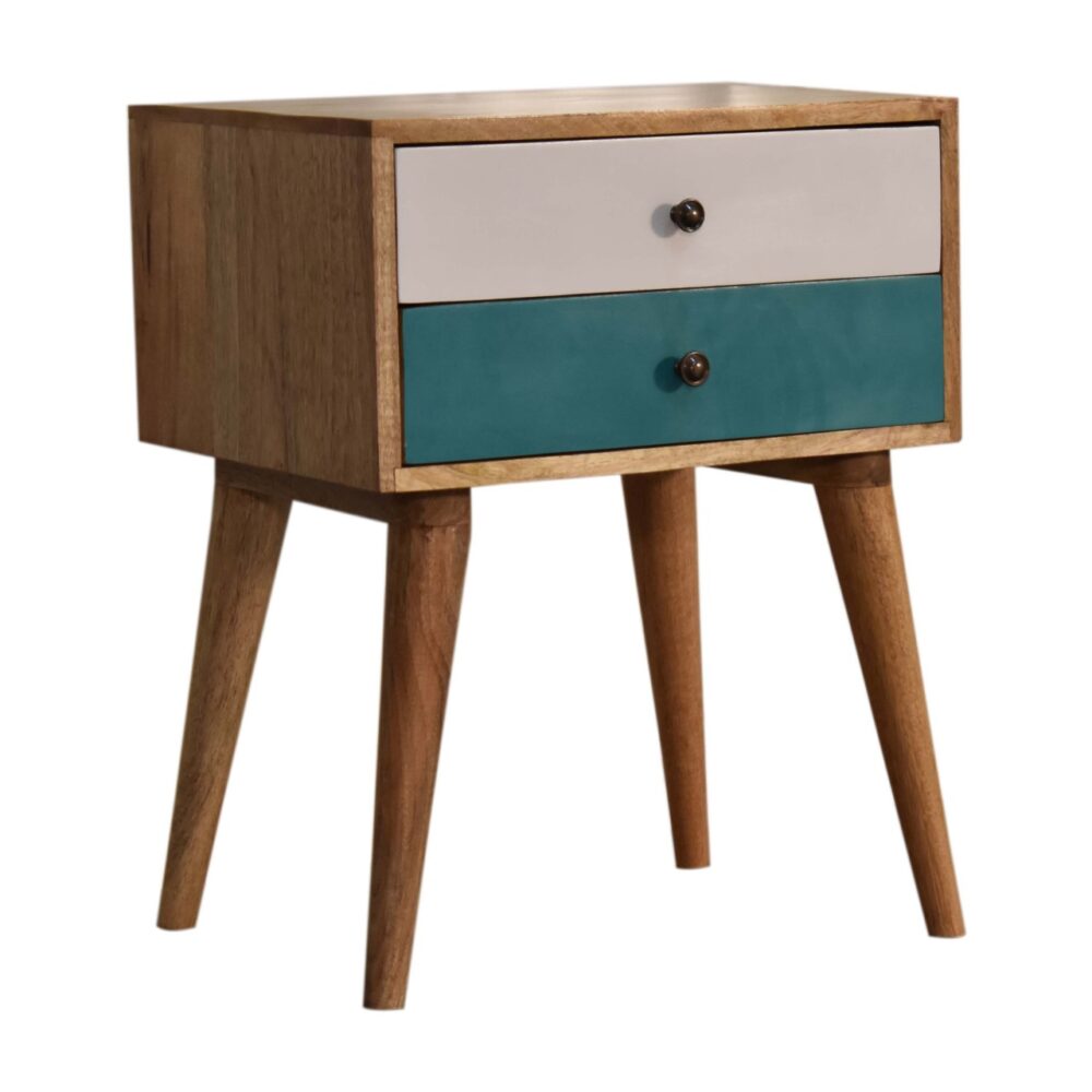 Teal Modern Solid Wood Bedside wholesalers