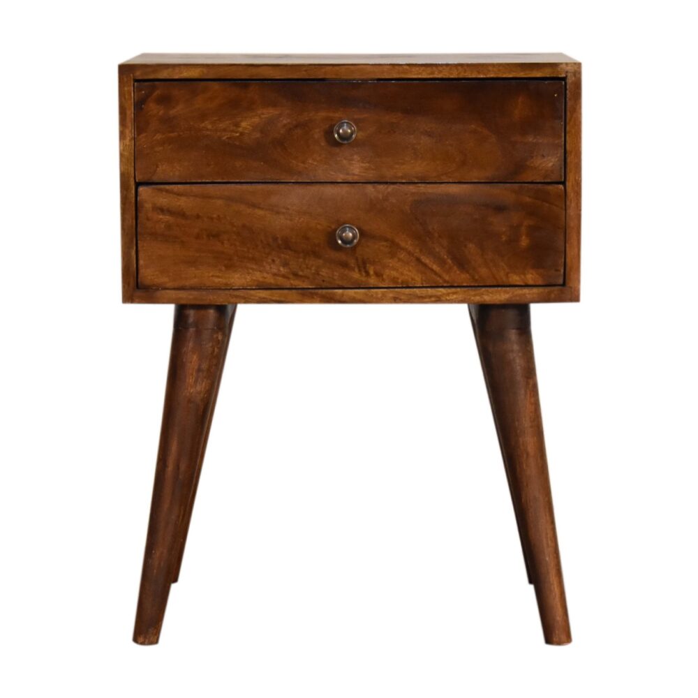 Chestnut Modern Solid Wood Nightstand wholesalers