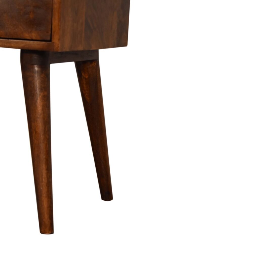 Chestnut Modern Solid Wood Nightstand for wholesale