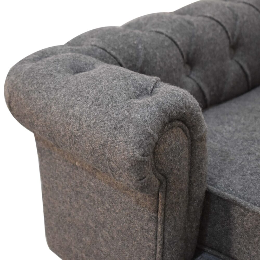 wholesale Battleship Tweed Deep Button Pet Sofa Bed for resale