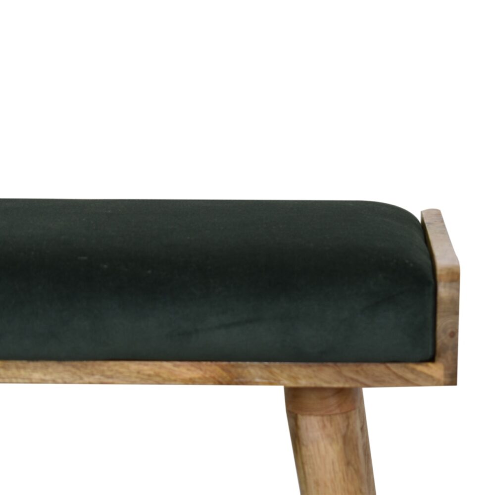 Emerald Velvet Tray Style Footstool for resell