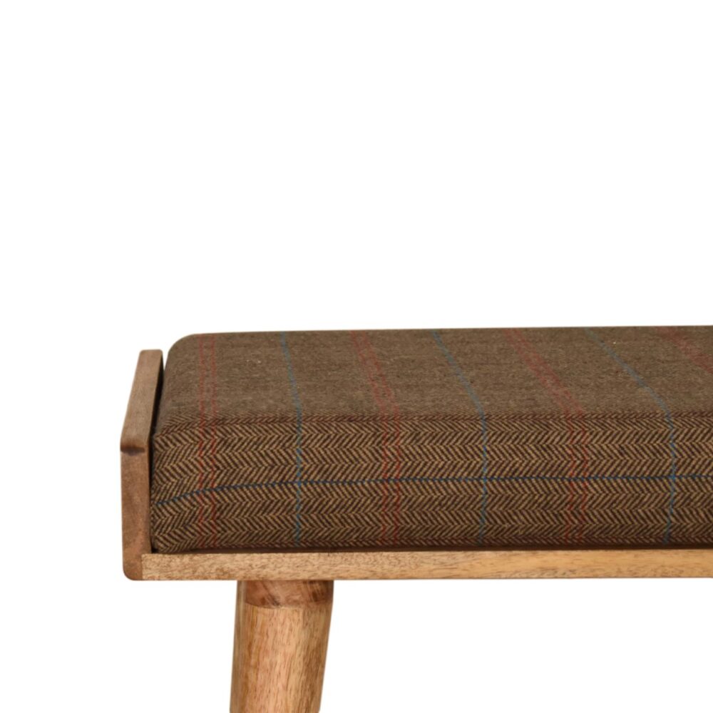 Multi Tweed Tray Style Footstool dropshipping