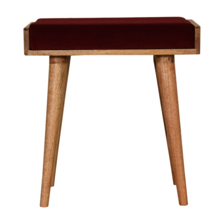Wine Red Tray Style Footstool for resale