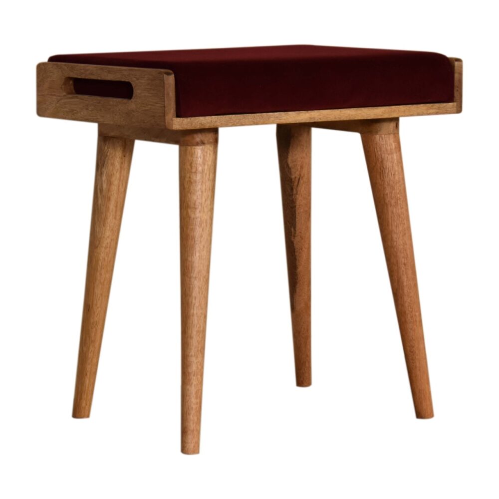 Wine Red Tray Style Footstool wholesalers