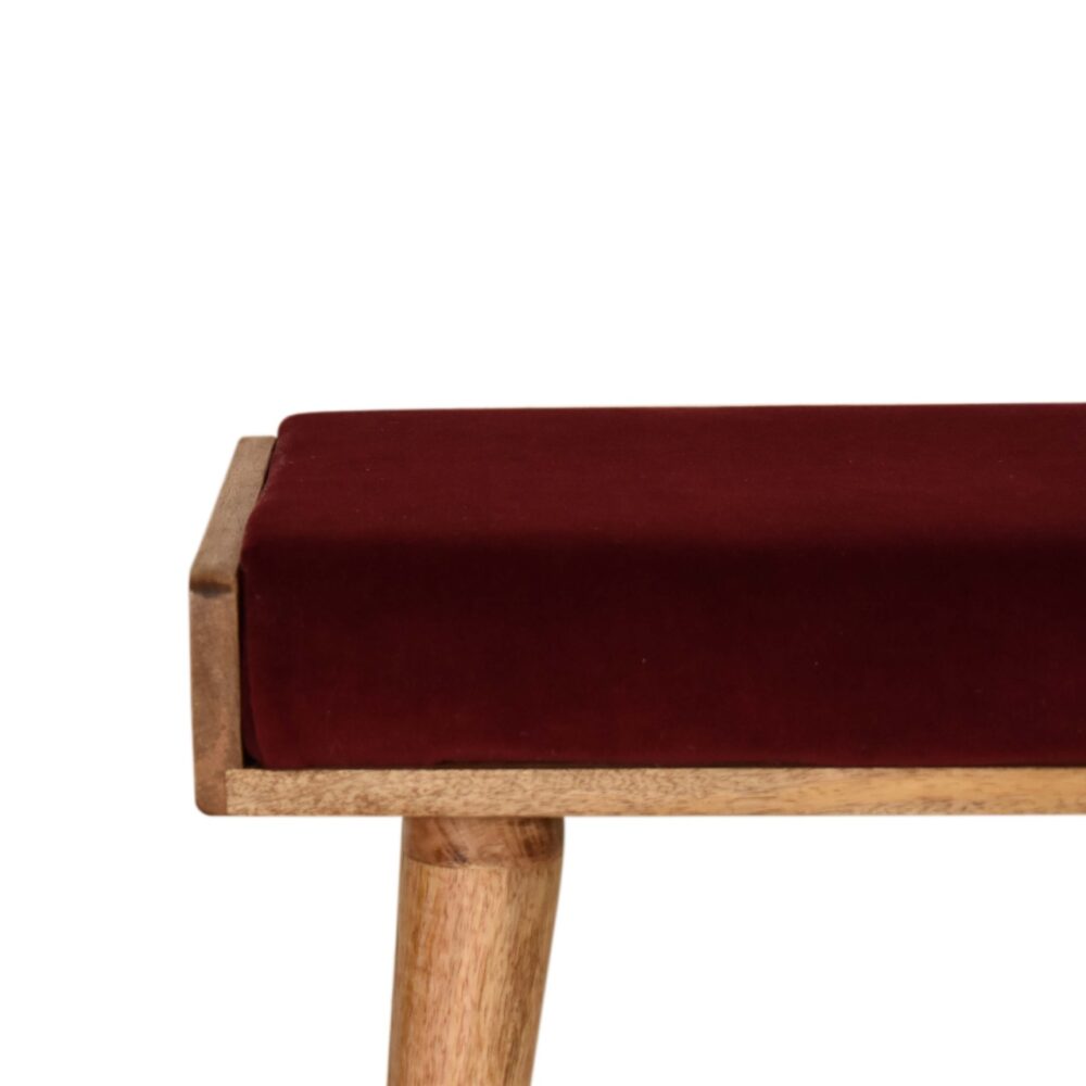 Wine Red Tray Style Footstool dropshipping