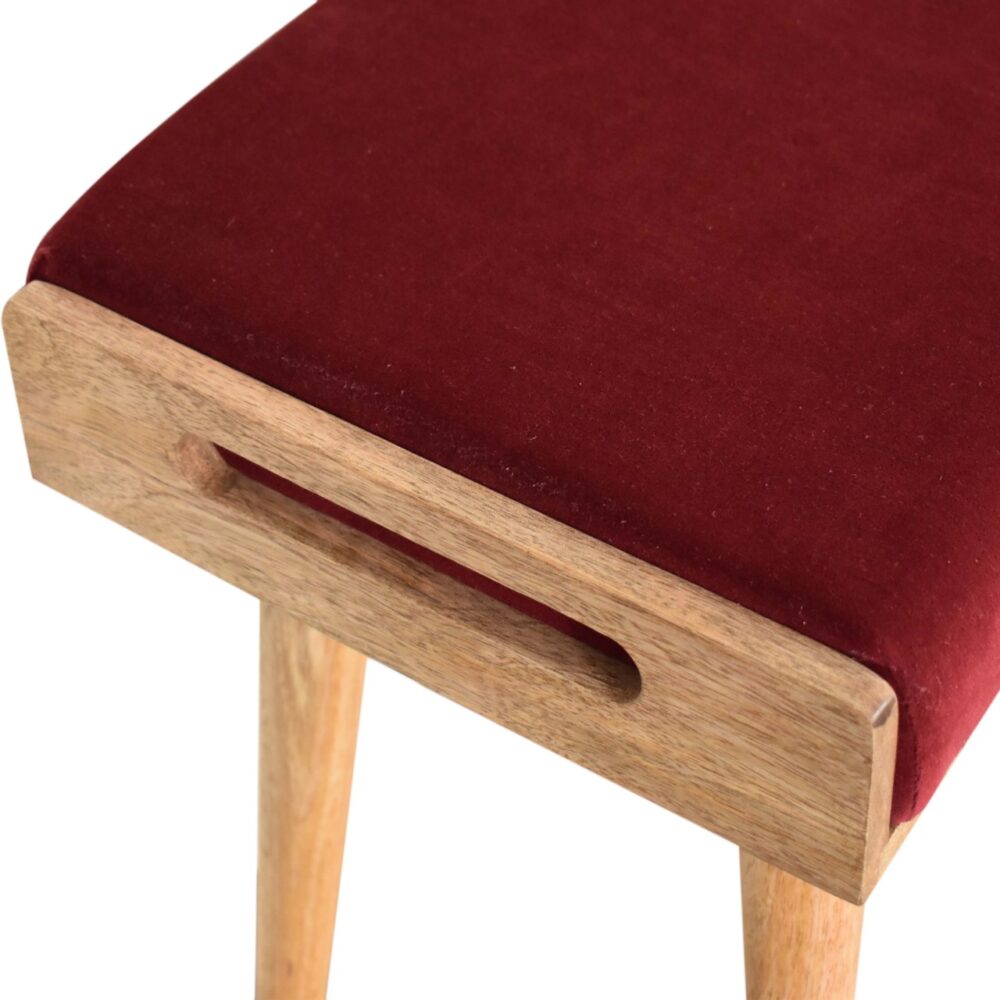 wholesale Wine Red Tray Style Footstool for resale