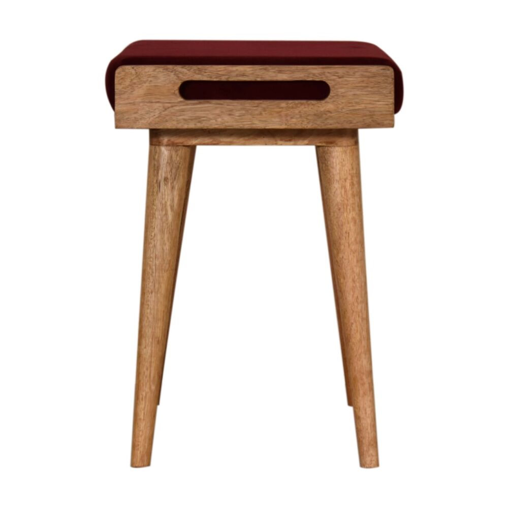 Wine Red Tray Style Footstool for reselling