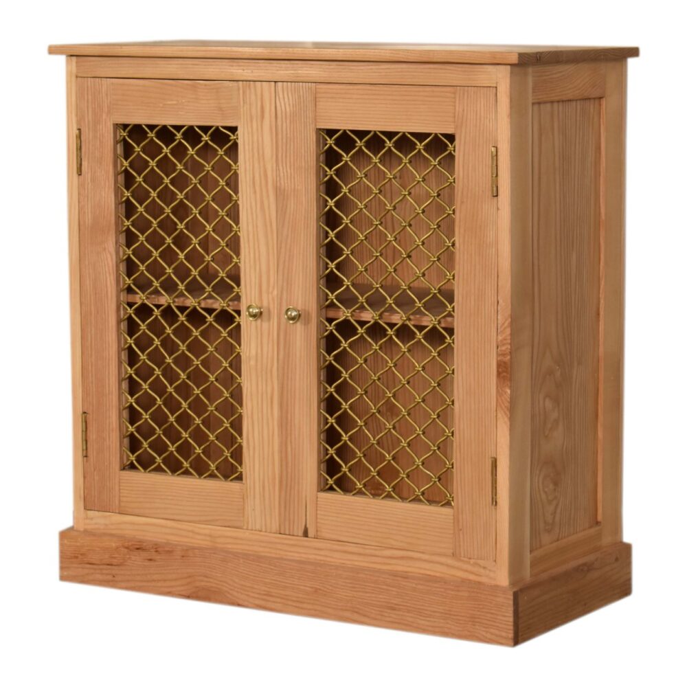 wholesale Caged Oak-ish Cabinet for resale