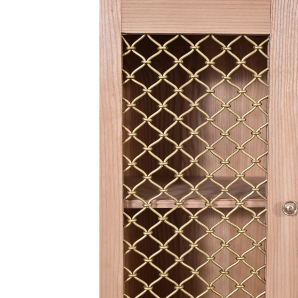 wholesale Caged Oak-ish Cabinet for resale
