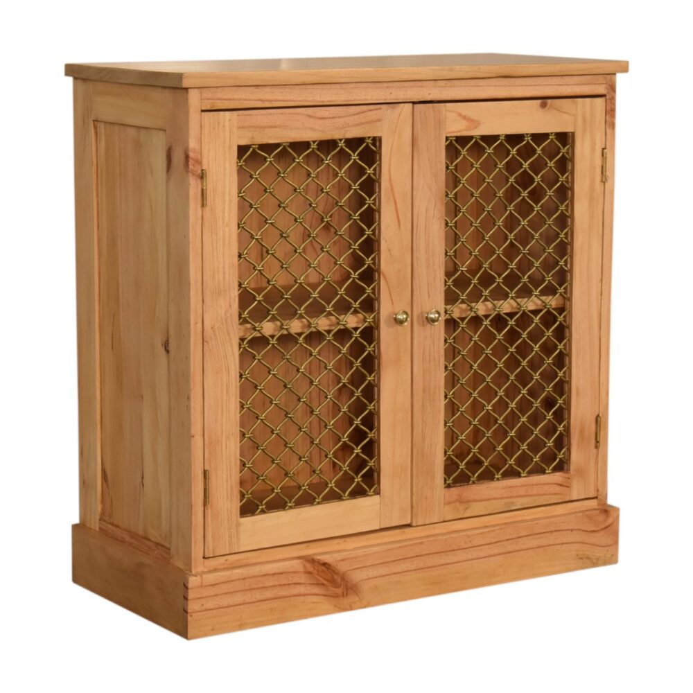 Caged Pine Cabinet dropshipping