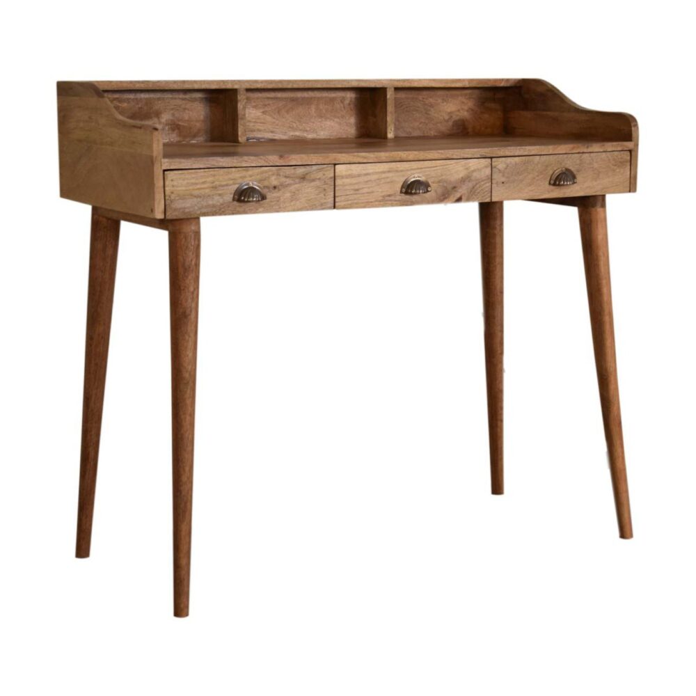 wholesale Nordic Style Gallery Back Writing Desk with Cable Access for resale