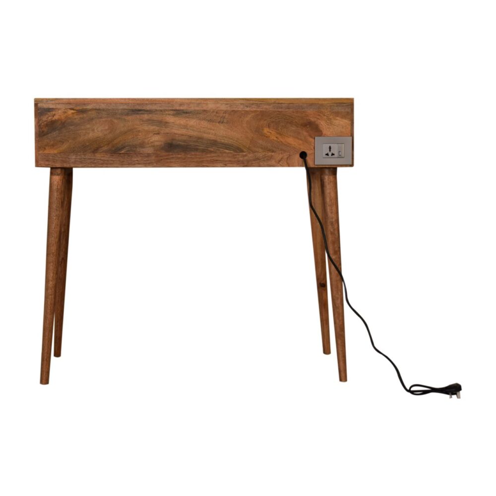 bulk Nordic Style Gallery Back Writing Desk with Cable Access for resale