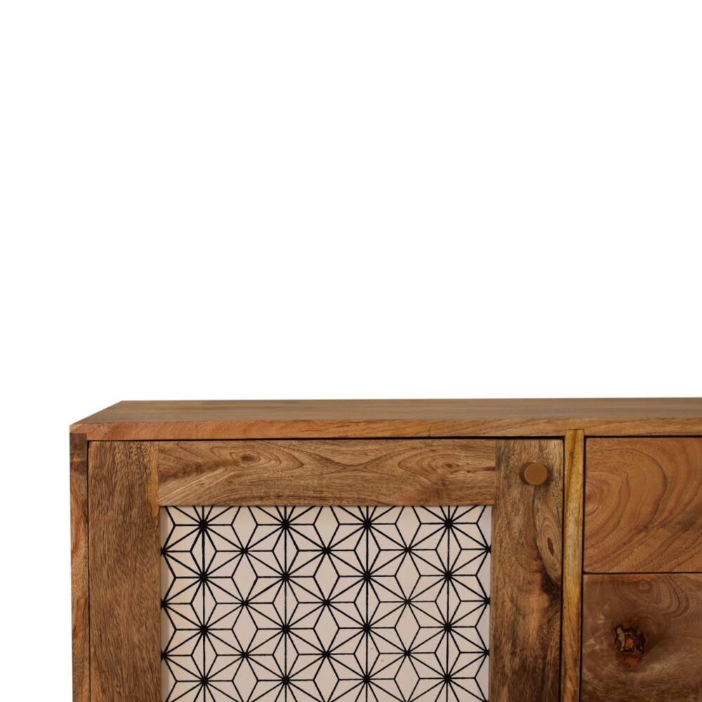 wholesale Geometric Screen Printed Cabinet with Drawers for resale