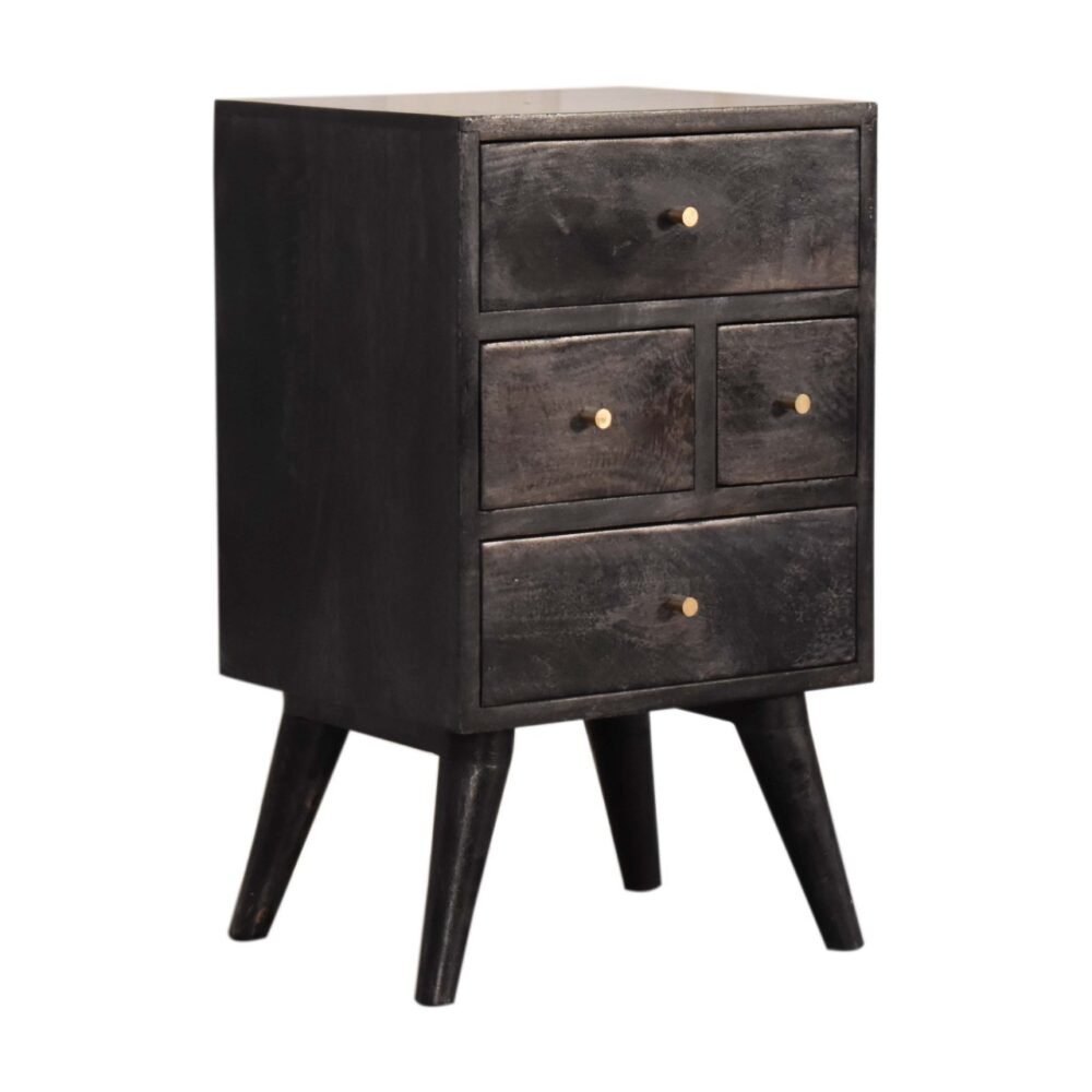 Multi Drawer Ash Black Bedside wholesalers