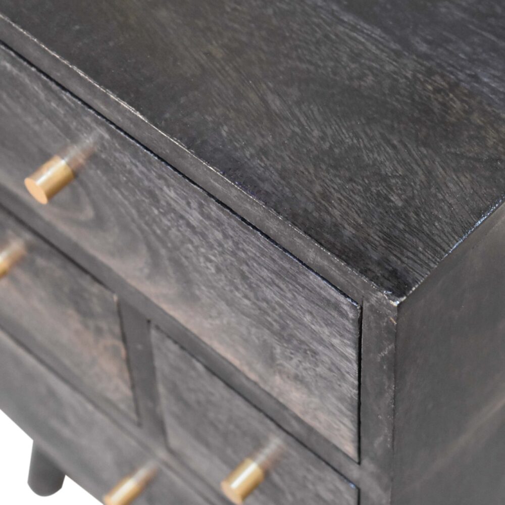 wholesale Multi Drawer Ash Black Bedside for resale