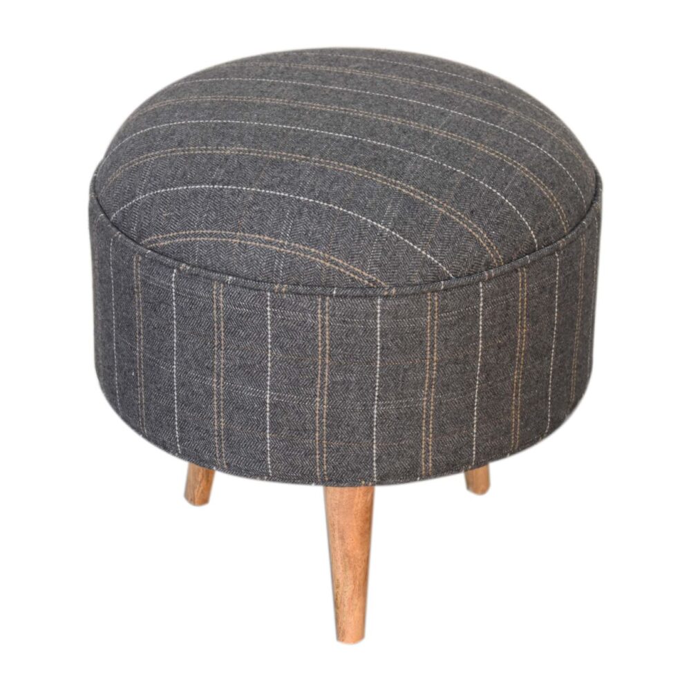 Pewter Tweed Nordic Style Footstool wholesalers