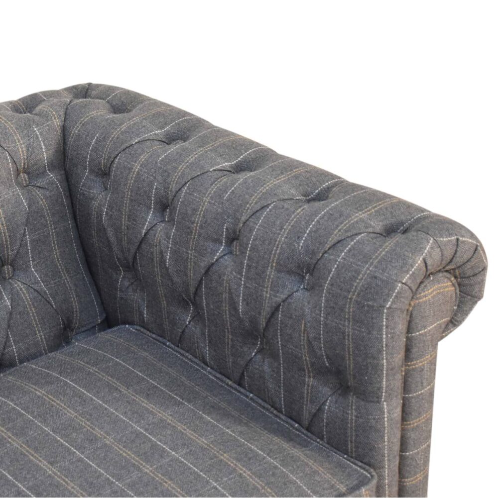 wholesale Pewter Tweed Chesterfield 2 Seater Sofa for resale