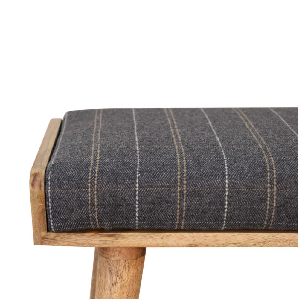 wholesale Pewter Tweed Tray Style Footstool for resale