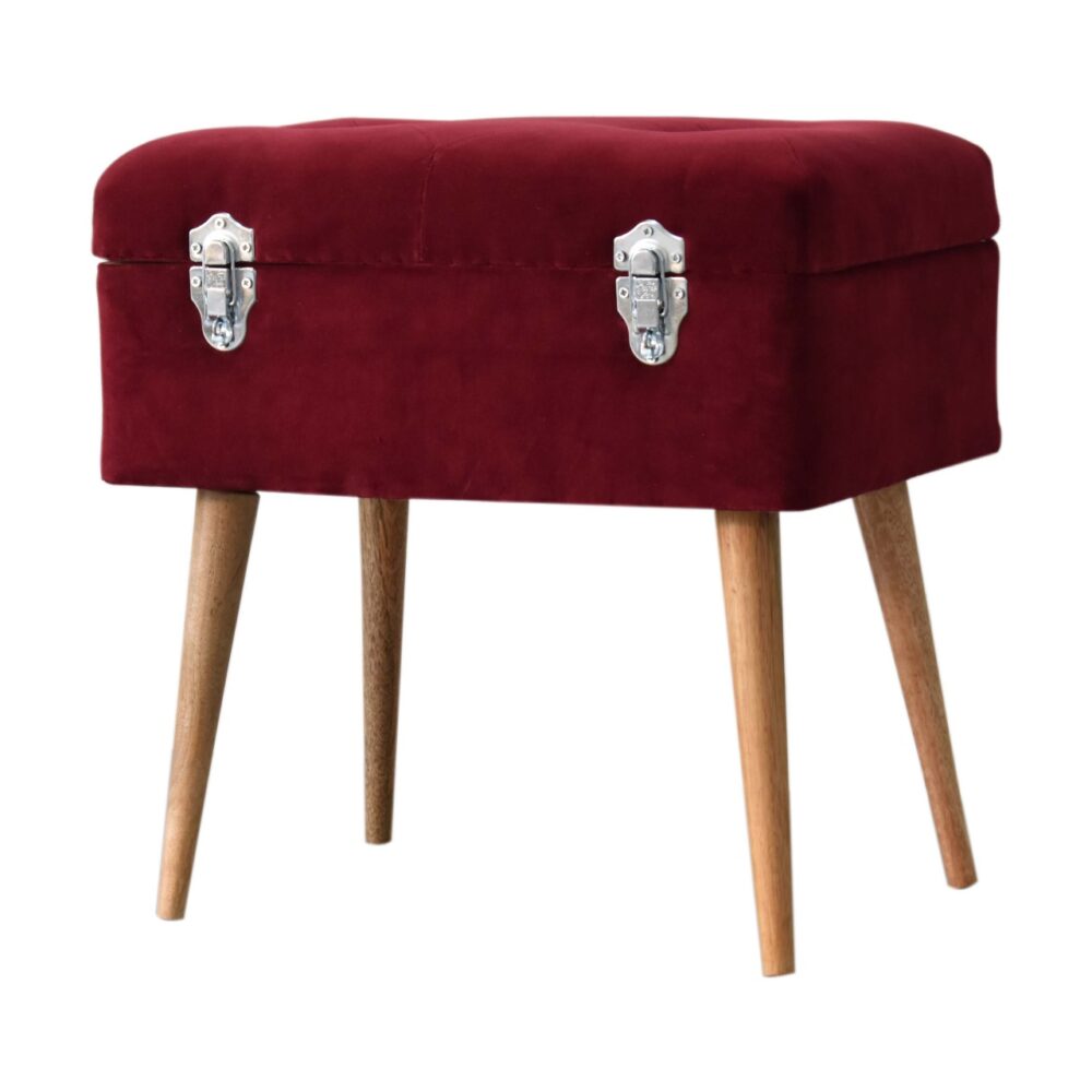 wholesale Wine Velvet Nordic Style Storage Bench for resale