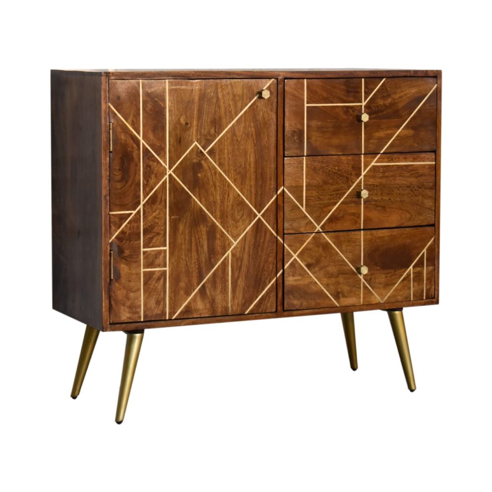 wholesale Chestnut Gold Inlay Abstract Sideboard for resale