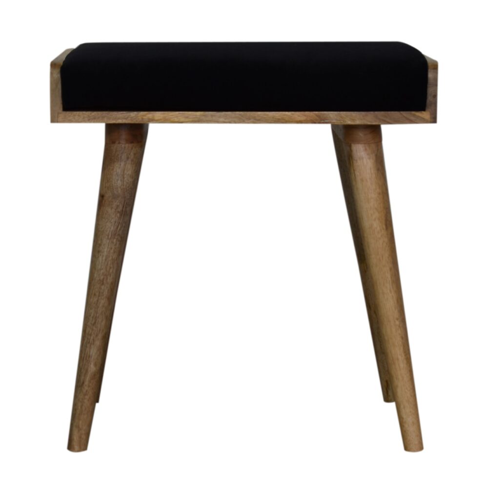 Black Velvet Tray Style Footstool wholesalers