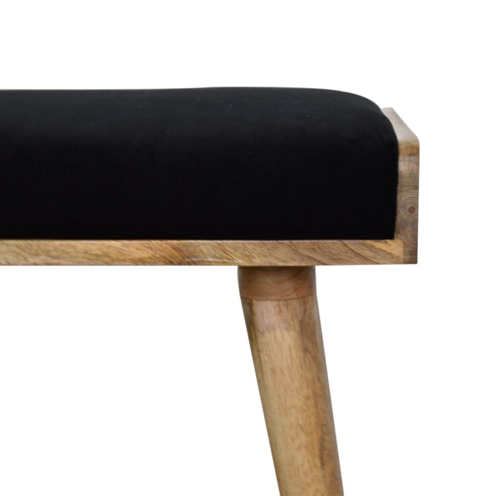 wholesale Black Velvet Tray Style Footstool for resale