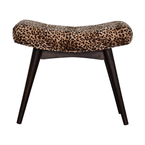 Leopard Print Curved Bench for resale