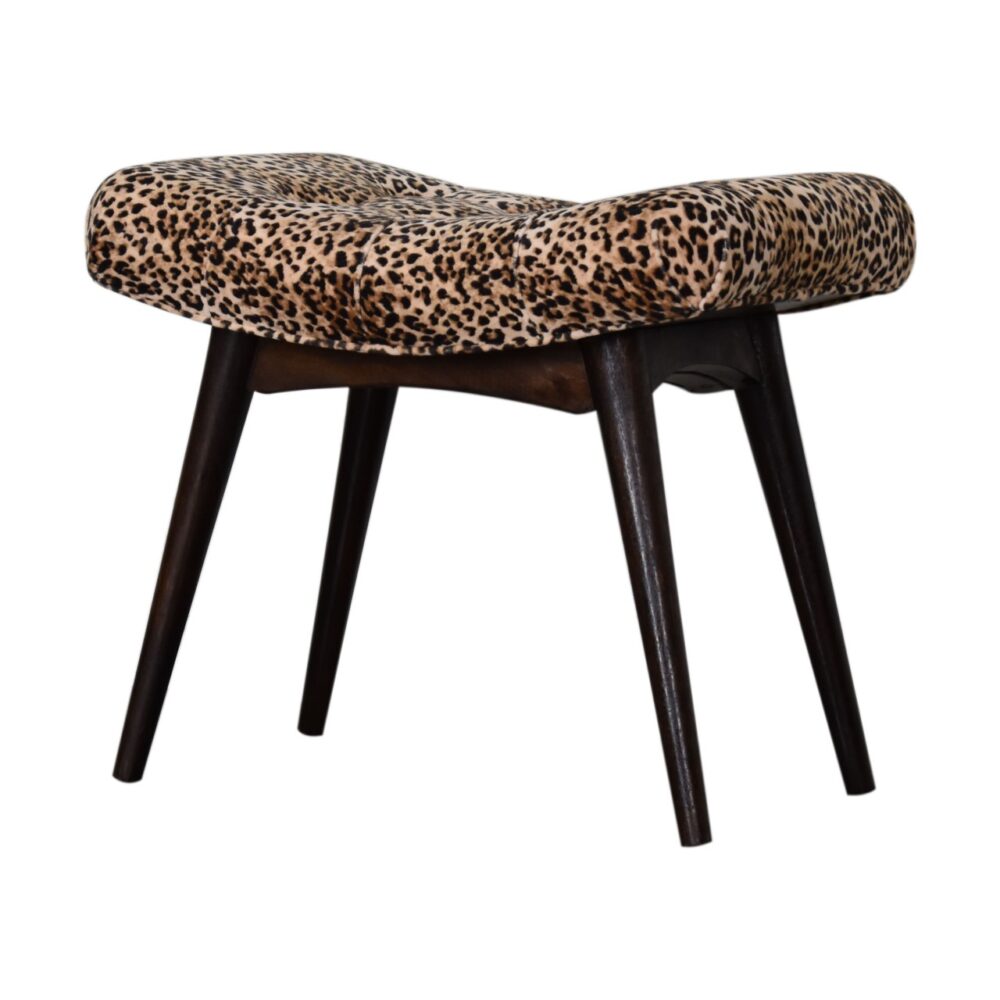 Leopard Print Curved Bench wholesalers