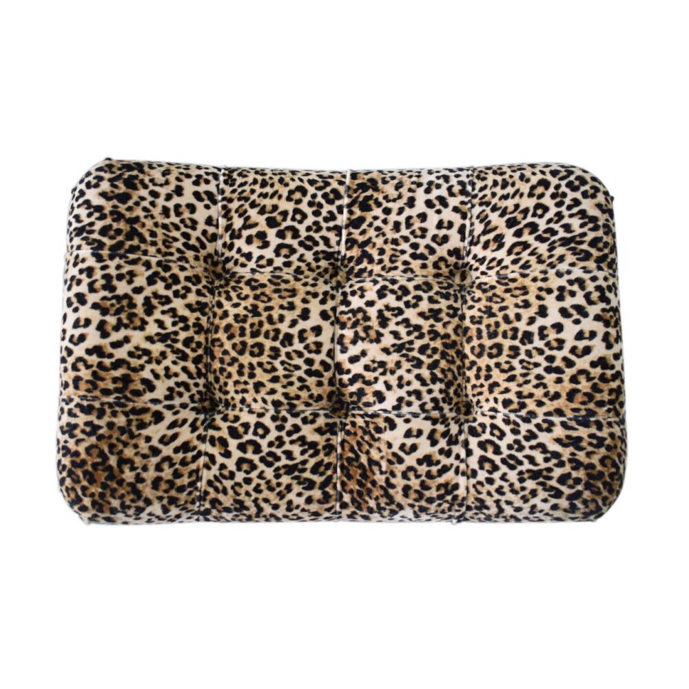 Leopard Print Curved Bench for resell