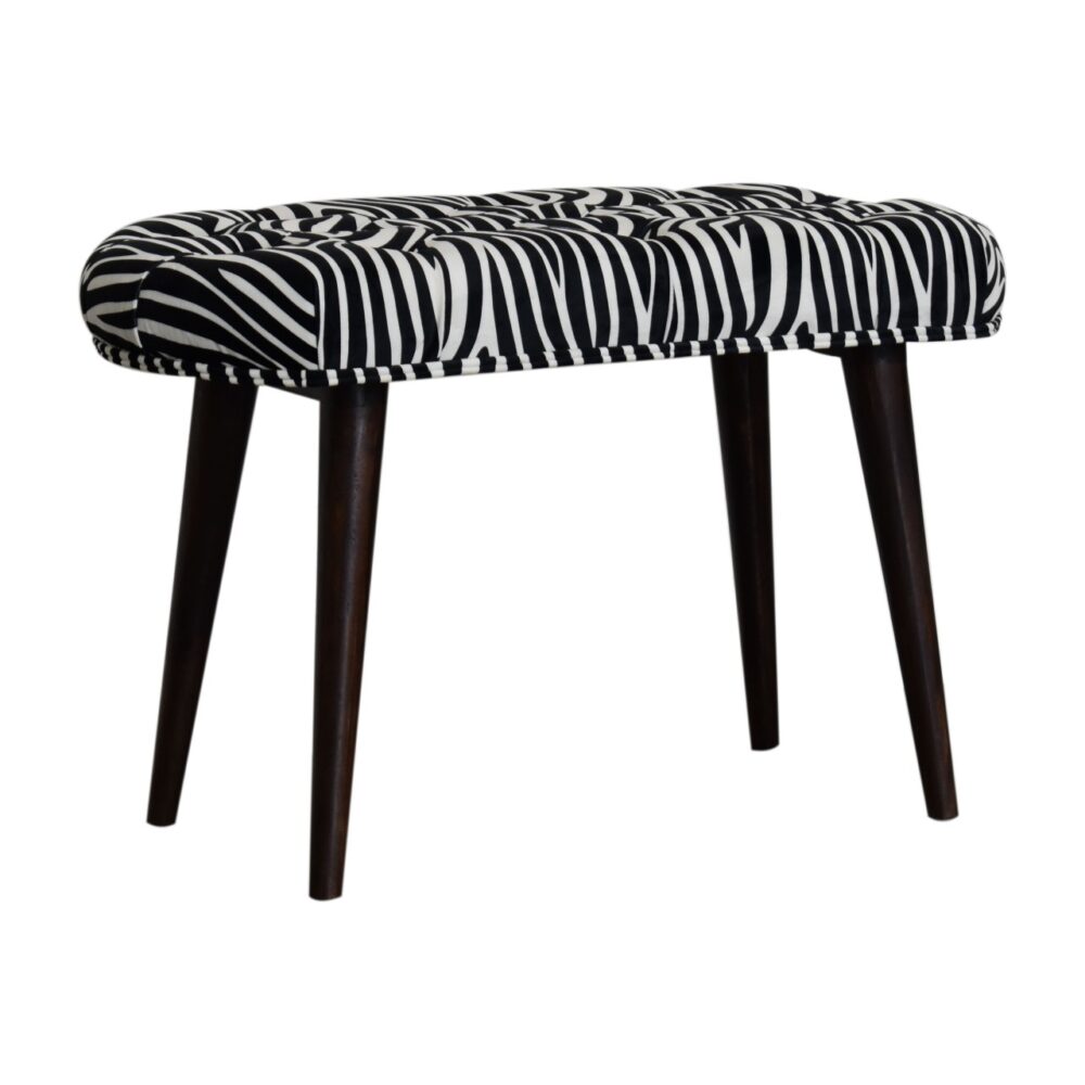 Zebra Print Deep Button Bench wholesalers