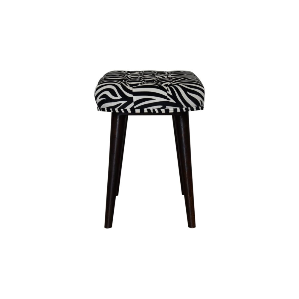 bulk Zebra Print Deep Button Bench for resale