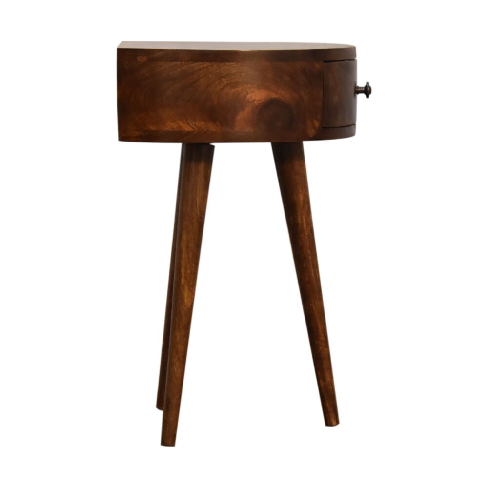 Chestnut Semi Circle Bedside for wholesale